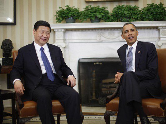 File photo of U.S. President Obama meeting with China's Vice President Xi at the White House in Washington