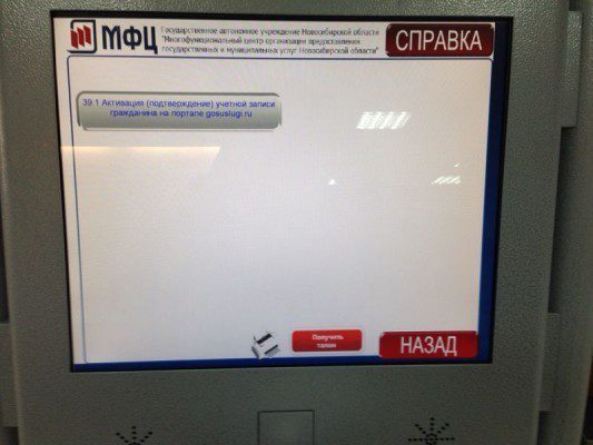 Выбор услуги в МФЦ. Фото (с) Департамент информатизации и развития телекоммуникационных технологий Новосибирской обл