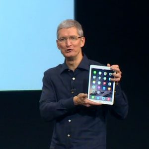 Тим Кук представляет планшет Apple iPad Air 2