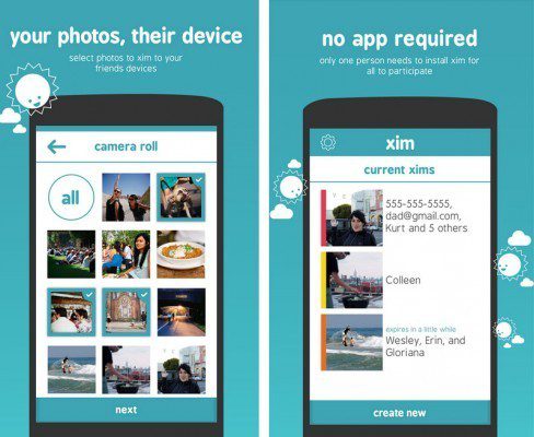 Скриншоты приложения Xim для Android