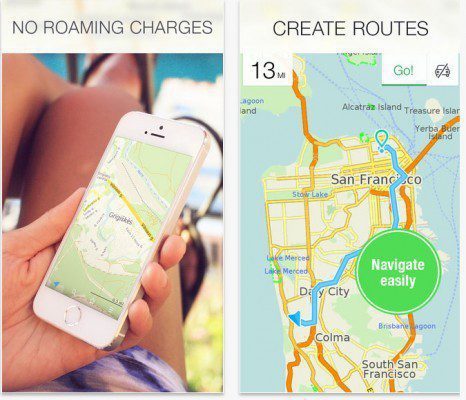Приложение Maps.me для iPhone