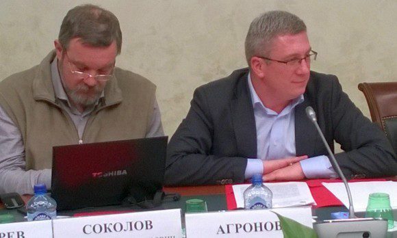 Дмитрий Соколов (глава Некоммерческого партнерства программных продуктов) и Леонид Агронов. Фото (с) Андрей Анненков