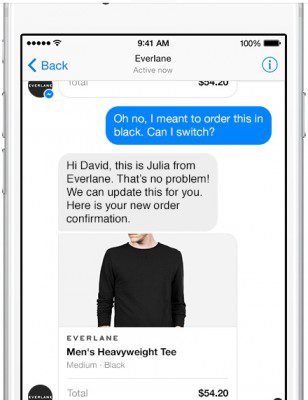 Новые возможности Facebook Messenger