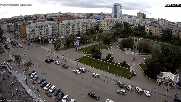 Скриншот с видеокамеры в Кургане