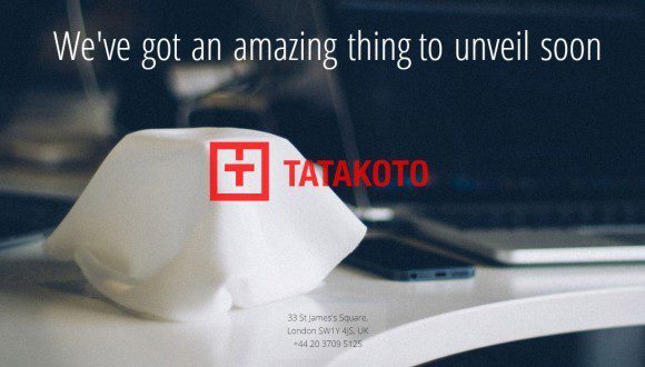 Заглушка на сайте Tatakoto: "Скоро мы представим удивительную вещь"