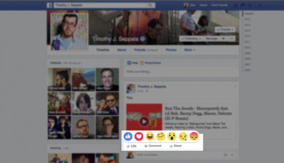 Новые кнопки в Facebook, альтернативные Like