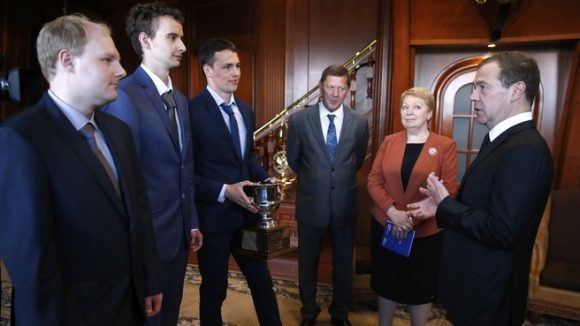 Встреча Дмитрия Медведева со студентами Санкт-Петербургского национального исследовательского университета информационных технологий, механики и оптики