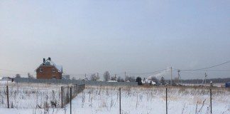 земля земельный участок зима деревня