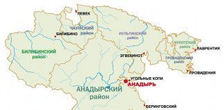 карта Чукотки
