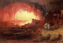 Разрушение Содома и Гоморры. Джон Мартин, 1852.