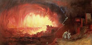Разрушение Содома и Гоморры. Джон Мартин, 1852.