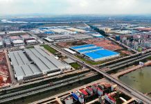 Foxconn взяла в аренду площади во Вьетнаме с целью перенести производство продуктов Apple из материкового Китая Индустриальный парк Quang Chau, Вьетнам, провинция Бакзянг (Bac Giang)