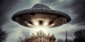 НЛО (с) Нейросеть Midjourney