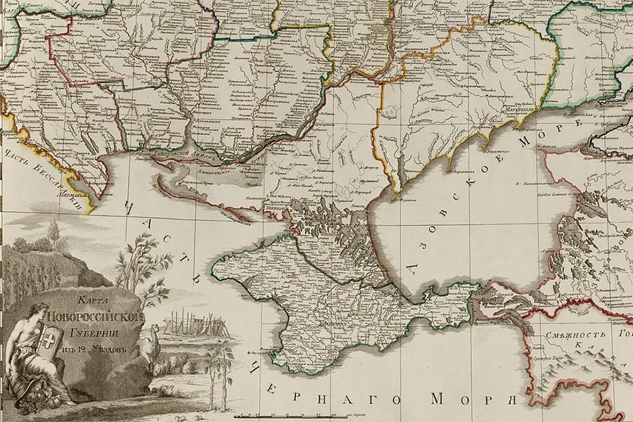 Карта украины в 18 в