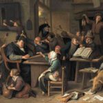 Ян Стен (Стин), Класс со спящим учителем, 1672 год