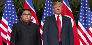 Лидеры КНДР и США