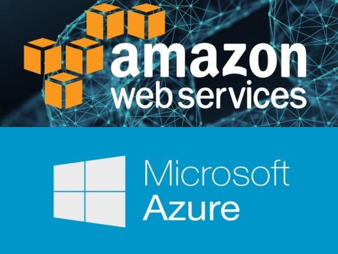 Логотипы сервисов Microsoft и AWS
