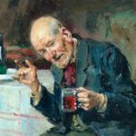 Владимир Егорович Маковский. «Пьяница» (фрагмент). 1906 г.