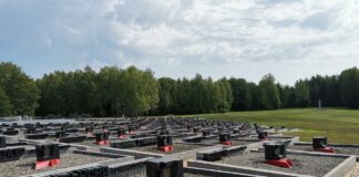Хатынь. Символическое кладбище деревень, уничтоженных европейцами вместе с жителями.