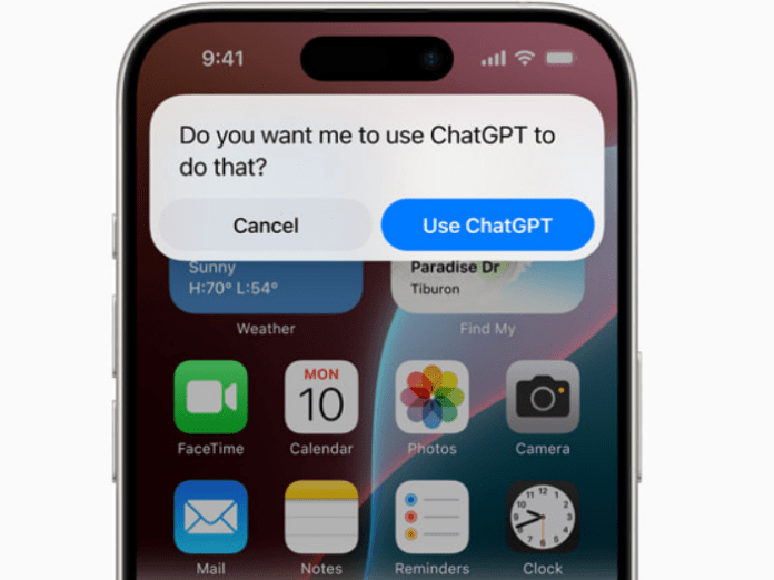 ChatGPT на устройстве Apple