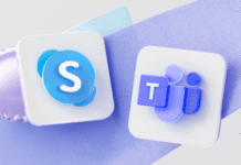 Логотипы Skype и Teams