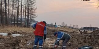 Пожар в Забайкалье
