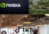 Власти Китая запретили владельцу TikTok закупать ИИ-чипы у Nvidia — СМИ Логотипы Nvidia и TikTok