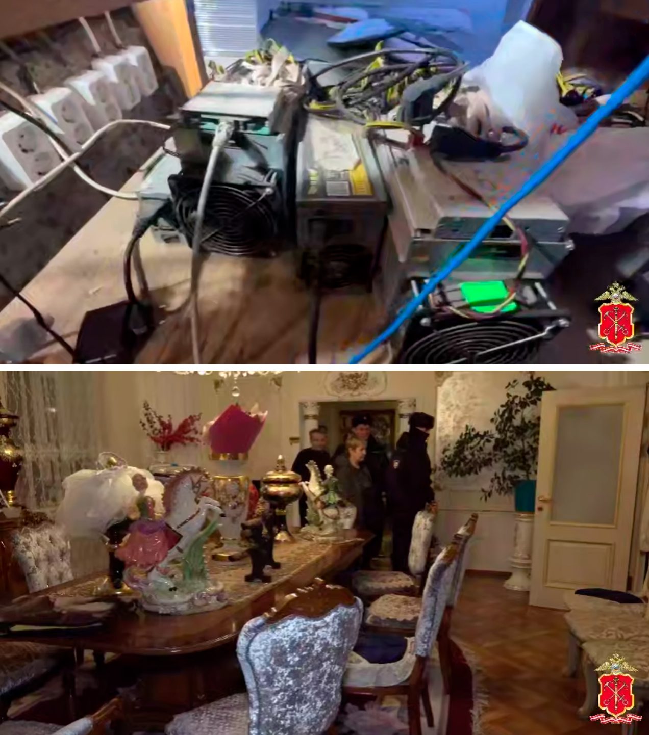 Фото: скриншоты из видео Telegram-канала «Петербургская полиция».