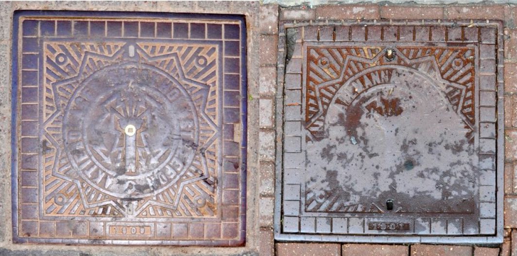 Знаки уходящего телекома на чугуне