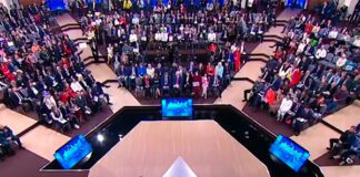 Прямая линия с президентом. Скриншот трансляции.