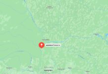 Красноярский край, скриншот карты Яндекс
